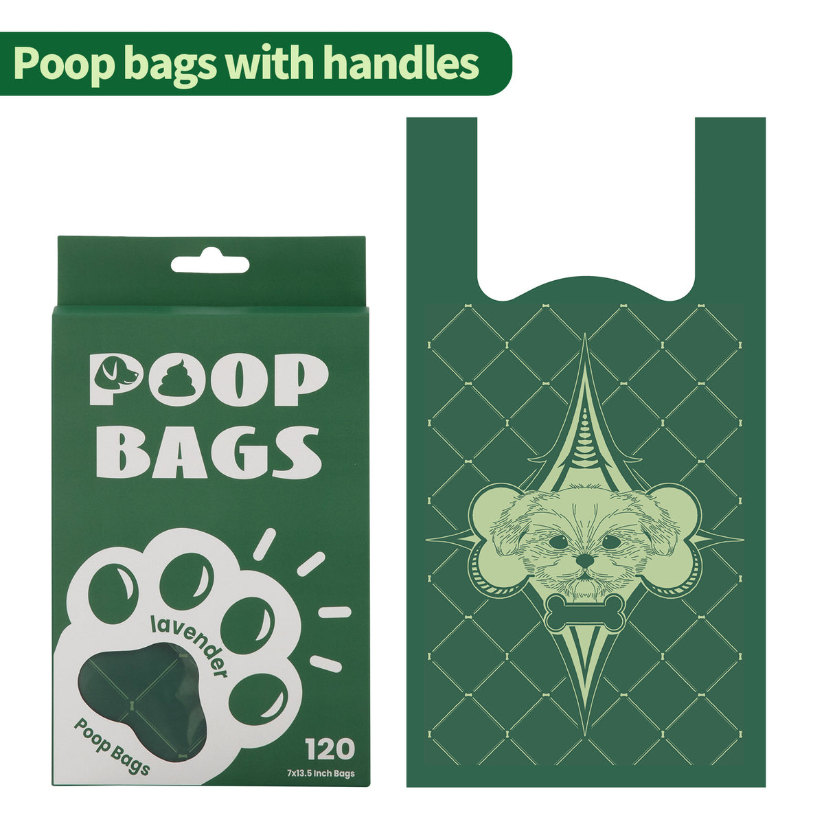 Handle Dog Waste Bag EPI Vest Poop Picking Bags Degradable Cat Litter Bag - view 2