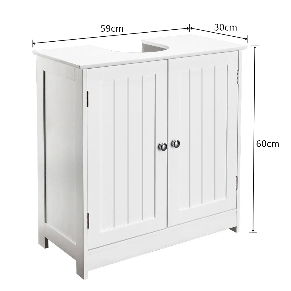 Storage Furniture Bathroom Sink Cabinet White - view 2
