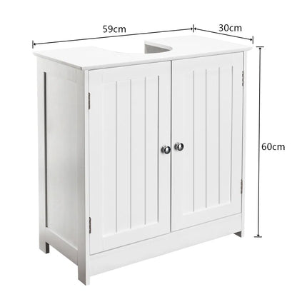 Storage Furniture Bathroom Sink Cabinet White - view 2