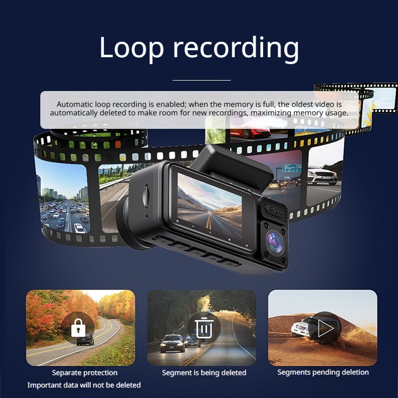 Compact HD Triple-lens Dash Cam - view 2