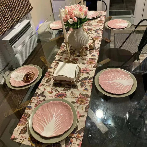 8.75" Stoneware Radicchio Salad Plate Pink - view 4