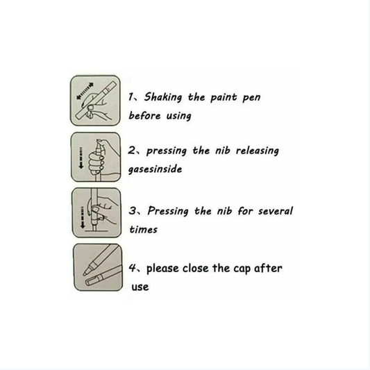 Waterproof Permanent Paint Marker Pen For Car Tyre Tire Tread Rubber Metal Pen - view 2