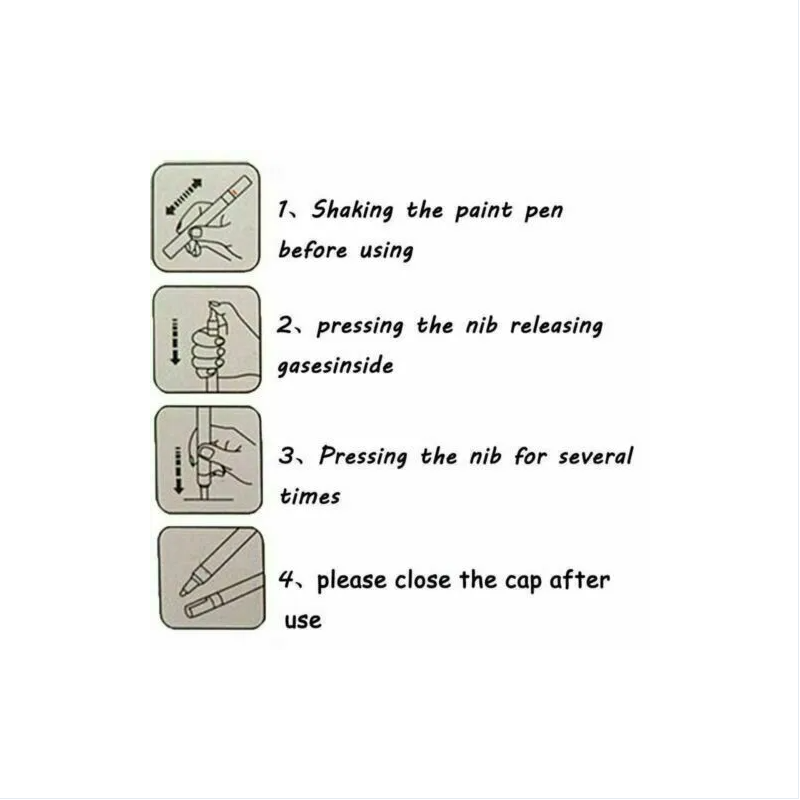 Waterproof Permanent Paint Marker Pen For Car Tyre Tire Tread Rubber Metal Pen - view 2