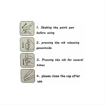 Waterproof Permanent Paint Marker Pen For Car Tyre Tire Tread Rubber Metal Pen - view 2