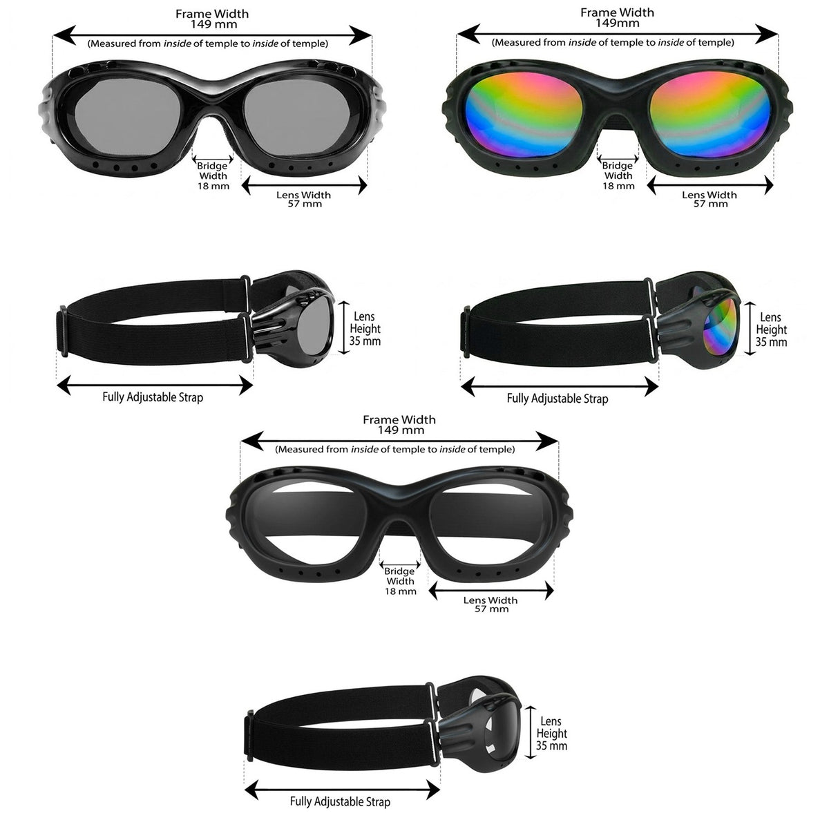 Cycling Sunglasses Motorcycle Sports Biker Riding Skiing Goggles UVA & UVB Protection - view 2