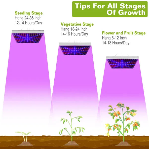 LED Grow Light Full Spectrum Hanging 225 LEDs Plant Grow Lamp Indoor Grow Light - view 4
