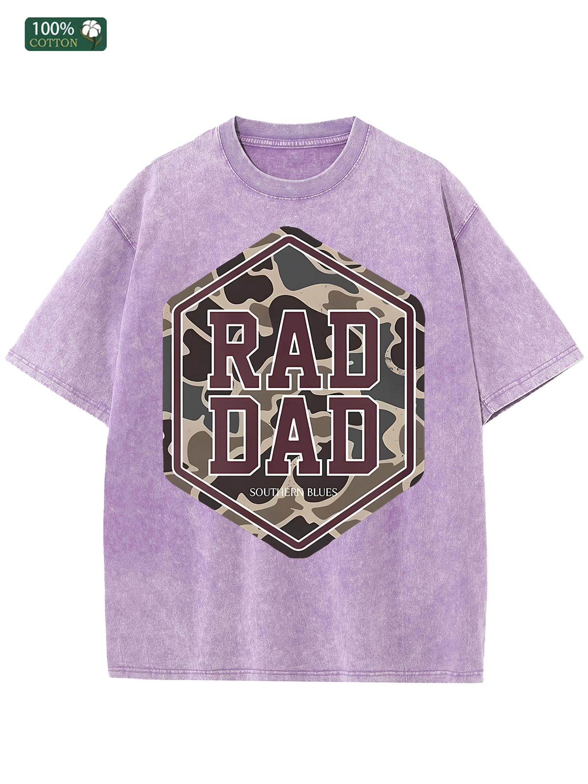 Cotton Men's Washed T Shirt American Casual Ideal Festival Gift - view 5