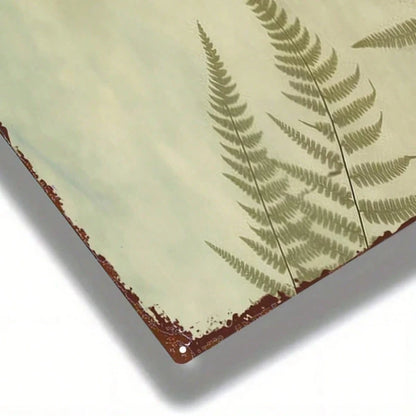 Vintage Fern 2D Flat Iron Metal Sign 8x12 Inch Durable Nostalgic Style Metal Plaque Decorative Wall Art Painting - view 5