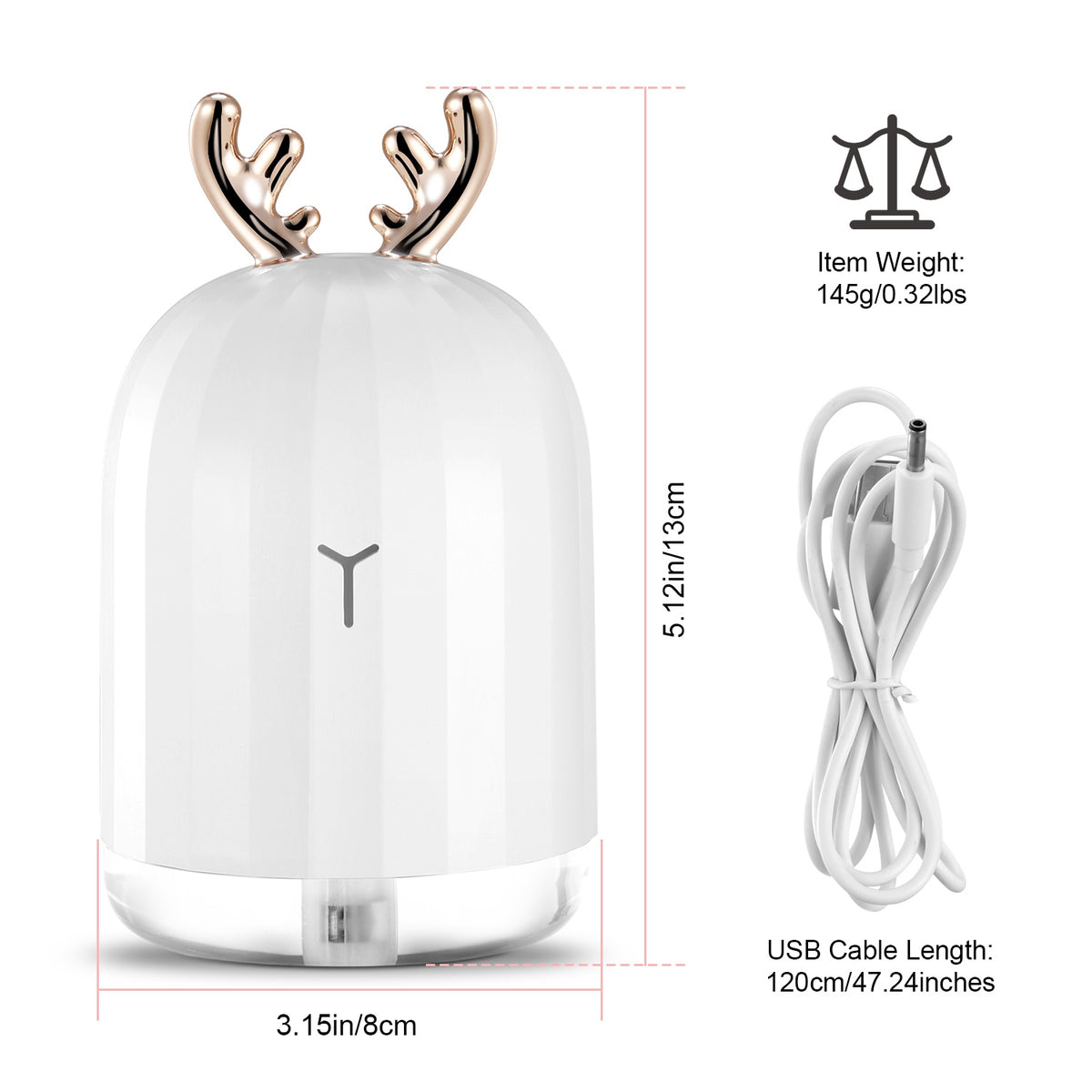 1Pc 220ml Cool Mist Humidifier Ultrasonic Air Diffuser Atomizer With 7 Color Breathing Lights Auto Off Office Home Yoga - view 8