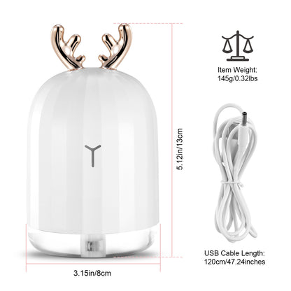 1Pc 220ml Cool Mist Humidifier Ultrasonic Air Diffuser Atomizer With 7 Color Breathing Lights Auto Off Office Home Yoga - view 8