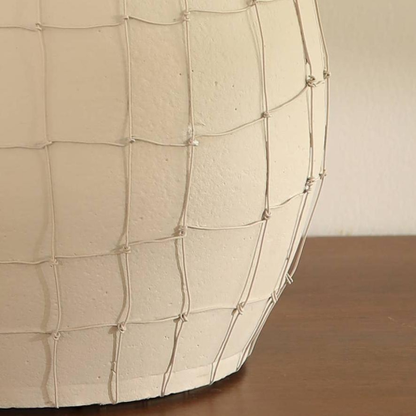 Leianna Handmade Large Terracotta Vase With Wireframe Contemporary Design, Handmade - view 2