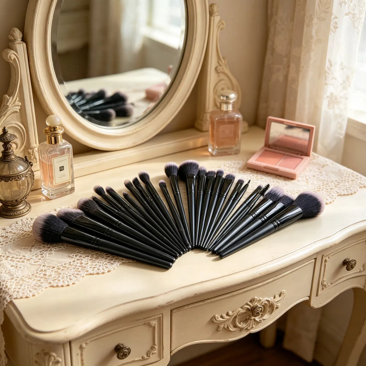25pcs Makeup Brush Concealer Blush Foundation Eyeshadow Make Up Brush Makeup tools Black - view 9