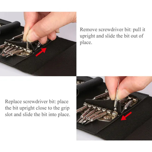 25 In 1 Multipurpose Precision Screwdriver Wallet Kit Repair Tools - view 4