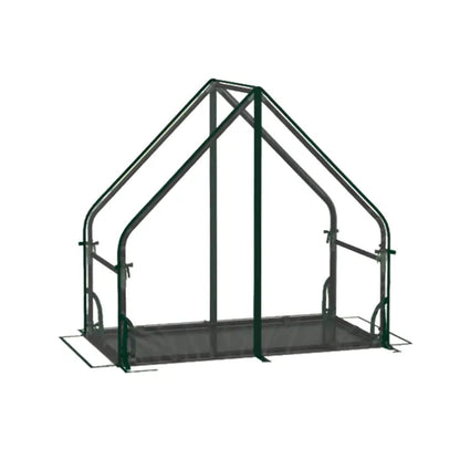 36' X 20' X 34' Ortable Mini Greenhouse With PE Bottom Mat, Waterproof Clear PVC Plant Grow Tent With Metal Frame - view 5