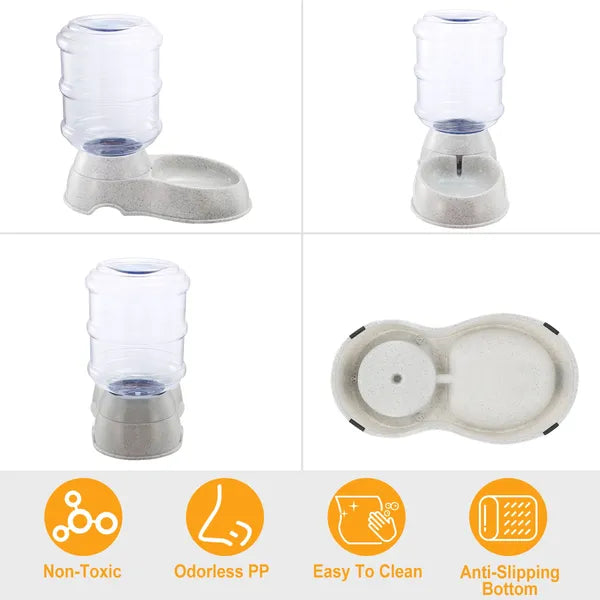 3.5L/1Gal Pet Water Dispenser Self-Dispensing Gravity Pets Water Feeder Automatic Pet Waterer Cat Dog - view 5