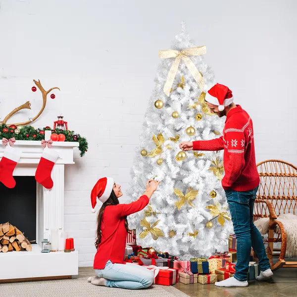 7.5 FT Artificial Christmas Tree With DIY 400 Warm White LED Lights - view 5