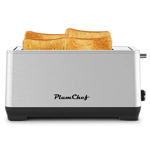 4-Slice Toaster, Extra Wide Long Slot Toaster, 6 Browning Settings, Bagel/Defrost/Reheat Functions - view 4
