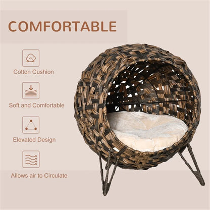 Cat Bed/Cat House -Brown - view 2