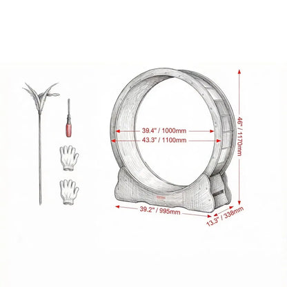 Wooden Cat Exercise Wheel - view 4