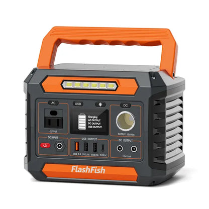 300W Portable Power Station, 230.88Wh / 62400mAh Solar Generator, Regulated DC Output Backup Battery With AC Outlet