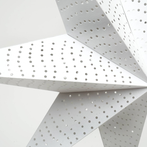 Handmade Paper Star 46 Cm Dia - White-Festive Decor - view 2