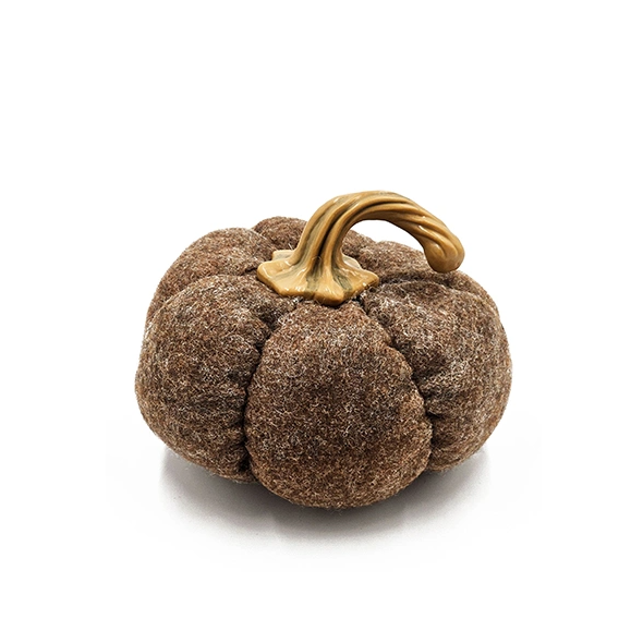 Set Of 3, 8.3x8.3x5.5 Brown Pumpkin, Pumpkin Ornament Decor For Holiday Harvest Festival Fall Festival Thanksgiving - view 2