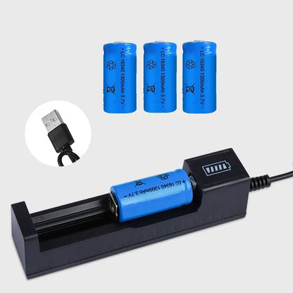 4 Stück Wiederaufladbare Li-Ionen-Akkus 3,7 V 1300 MAh Mehrzweck-Akkus+Ladegerät - view 3