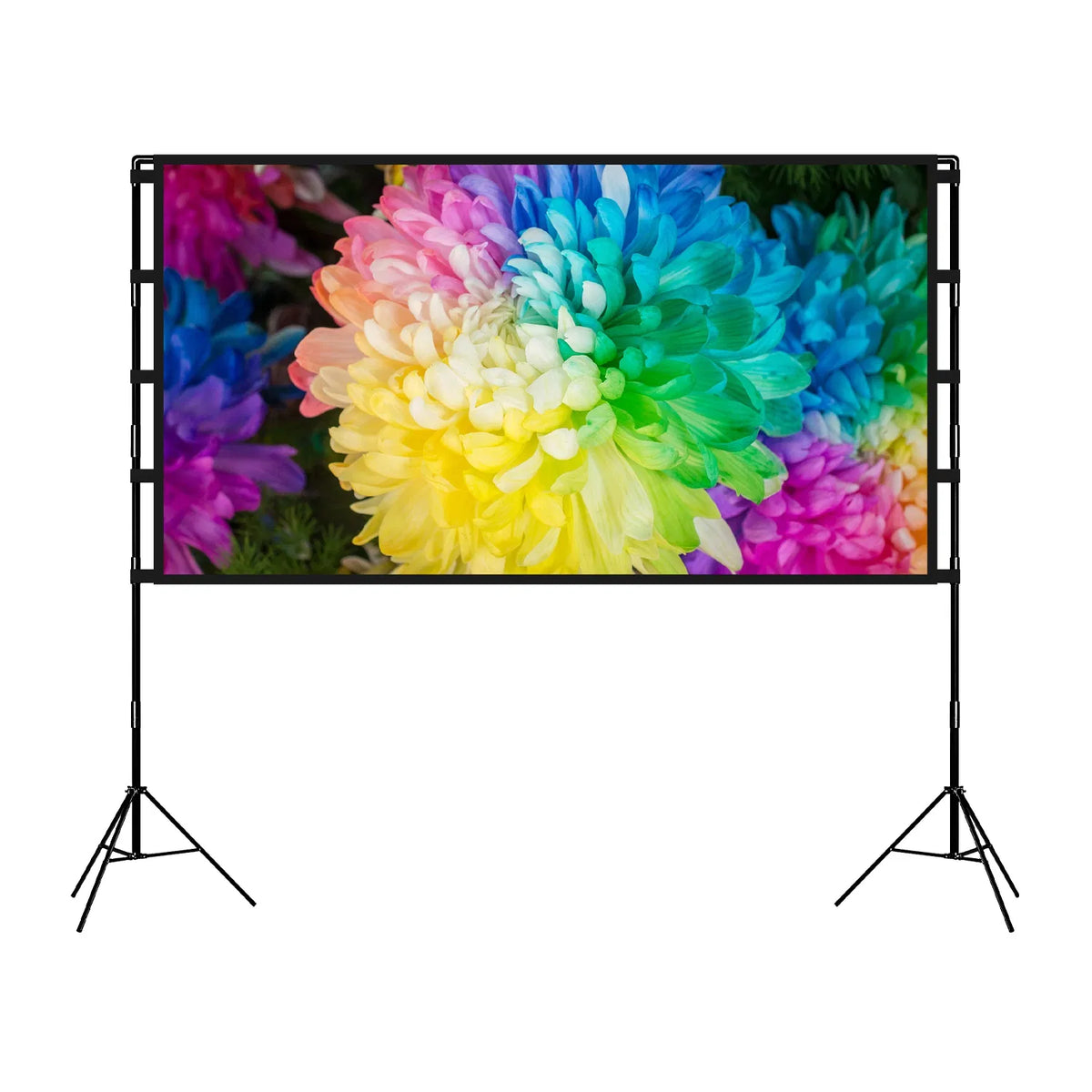 100inch 120inch Options Projector Screen With Stand 4K HD Rear Front Wrinkle-Free Portable And Foldable Movie Screen - view 6