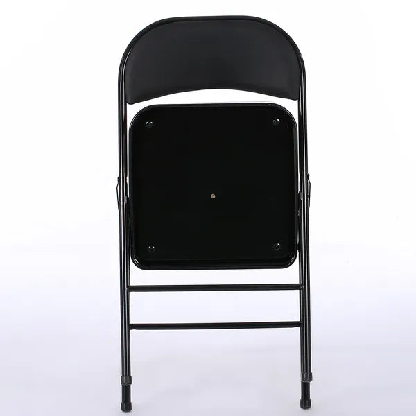 6pcs Elegant Foldable Iron & PVC Chairs For Convention & Exhibition Black - view 4