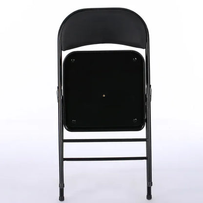 6pcs Elegant Foldable Iron & PVC Chairs For Convention & Exhibition Black - view 4
