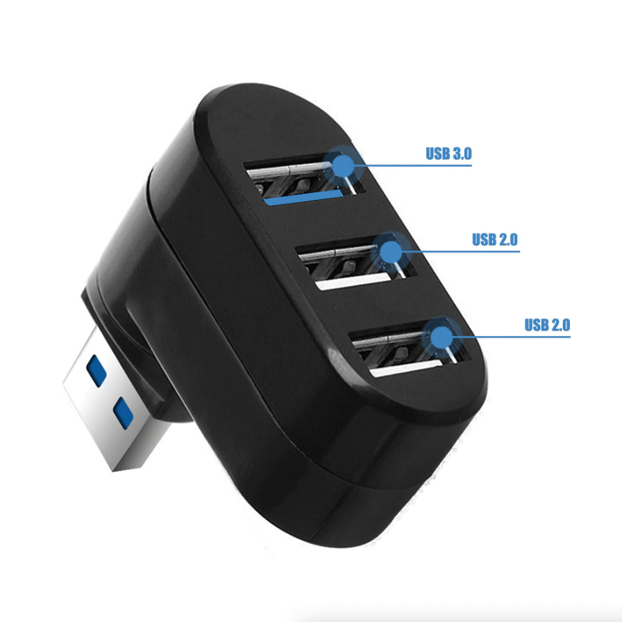 High Speed 3 Port USB 3.0 Multi HUB Splitter Expansion Desktop PC Laptop Adapter - view 7