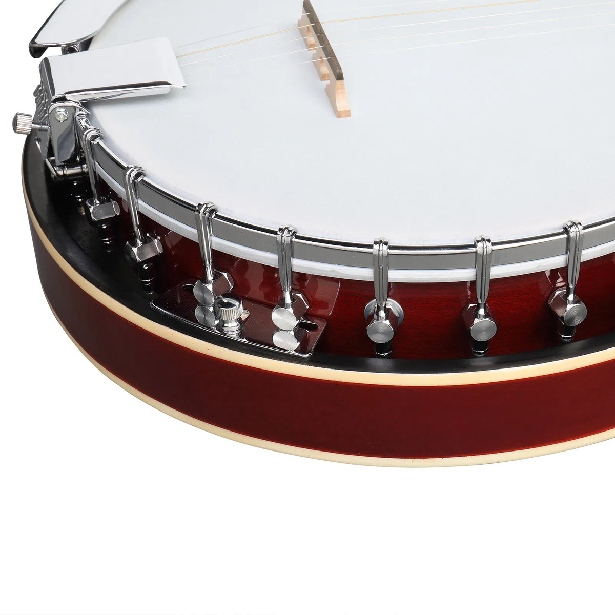Full Size 5 String Right Handed Banjos Set with Closed Solid Sapele Back & Premium Mahogany Neck and Premium Accessories - view 7