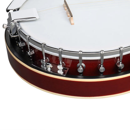 Full Size 5 String Right Handed Banjos Set with Closed Solid Sapele Back & Premium Mahogany Neck and Premium Accessories - view 7
