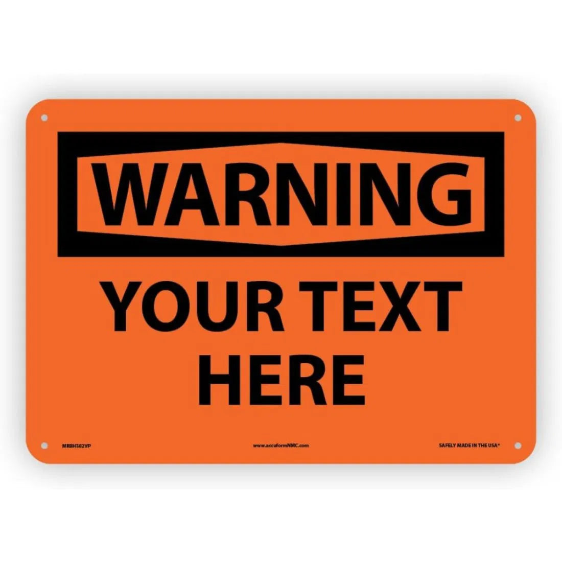 Custom OSHA Style Safety Caution Sign - view 8