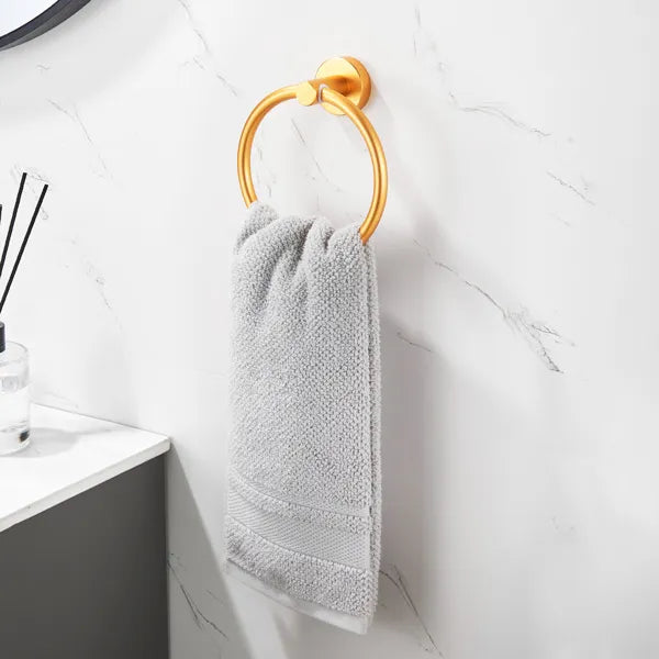Bathroom Hardware Set; Thicken Space Aluminum 6 PCS Towel bar Set- Brushed Gold 24 Inches Wall Mounted - view 4