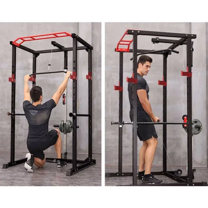 Power Cage Squat Rack Stands Gym Equipment 1000-Pound Capacity Exercise Olympic - view 3