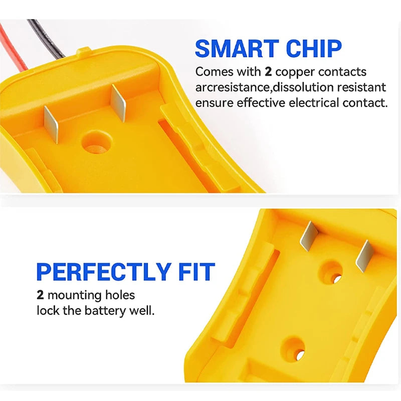 Power Connector DIY Battery Adapter Holder Dock For DeWalt 18V/20V Max Battery - view 8