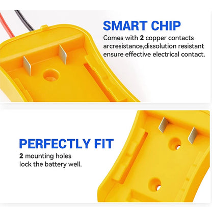 Power Connector DIY Battery Adapter Holder Dock For DeWalt 18V/20V Max Battery - view 8