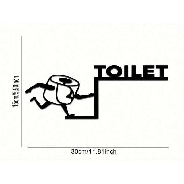 Retro Iron Bathroom Wall Art Funny Quote Sign Home Decor Gift - view 2