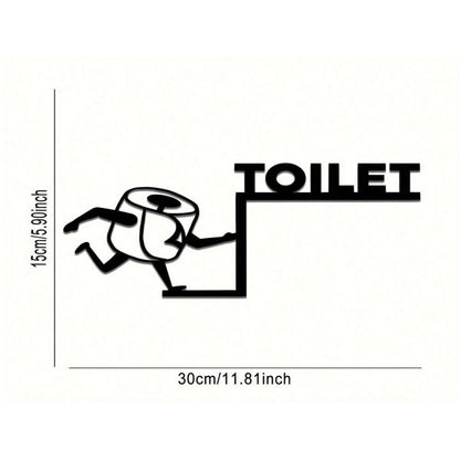 Retro Iron Bathroom Wall Art Funny Quote Sign Home Decor Gift - view 2