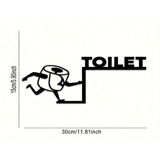 Retro Iron Bathroom Wall Art Funny Quote Sign Home Decor Gift - view 2