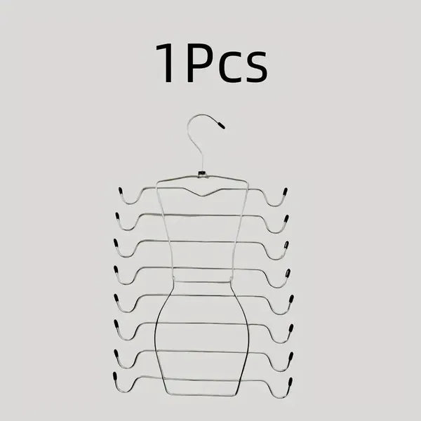 8-Layer Space-Saving Stainless Steel Underwear & Bras Organizer Hanger - view 4