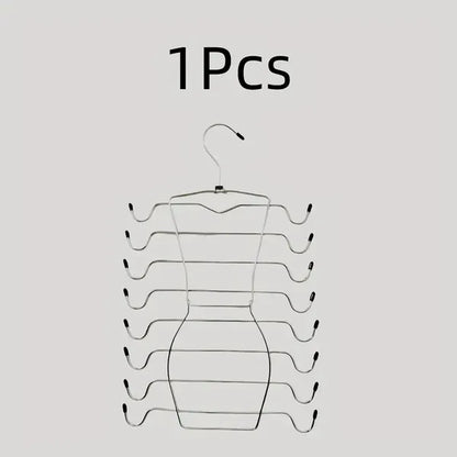 8-Layer Space-Saving Stainless Steel Underwear & Bras Organizer Hanger - view 4