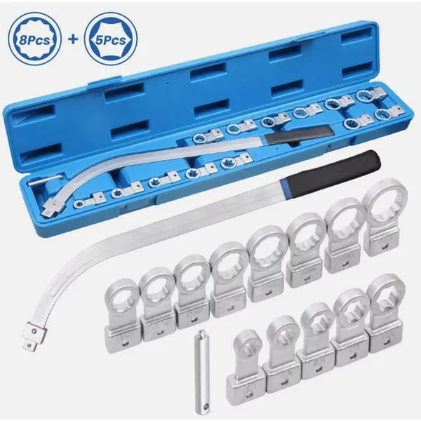 Professional Grade 15-Piece Timing Belt & V-Belt Adjuster Tool Kit | Heavy-Duty Chrome Vanadium Steel | For Tight - view 4