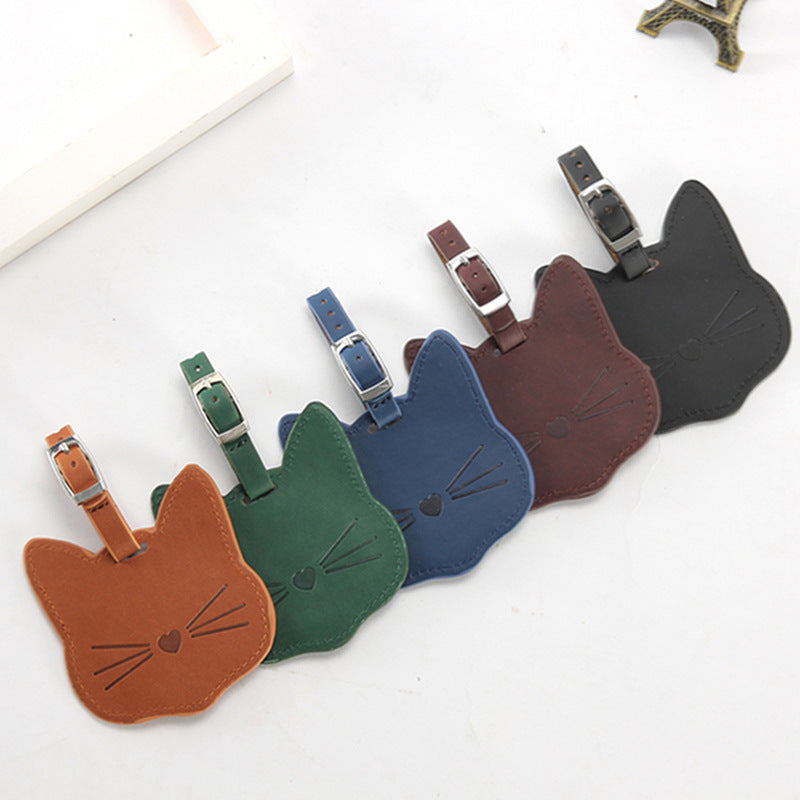 Creative Leather Luggage Tags Suitcase Hangtags - view 3