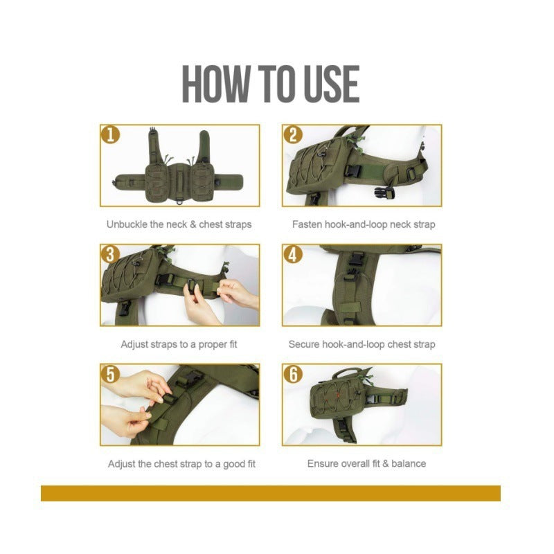 Nylon Dog Tactical Harness - view 5