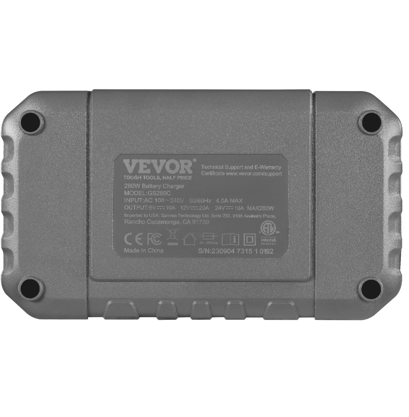 VEVOR Smart Battery Charger, 20-Amp, Lithium LiFePO4 Lead-Acid AGM Gel SLA Car Battery Charger With LCD Display - view 4