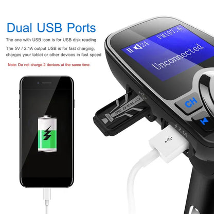 Car Wireless FM Transmitter MP3 Player Hand-Free Call USB Charger AUX Input - view 5