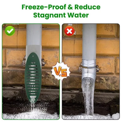4Inch Green Angled Yard Drainage Pipe With Sloped Grate Yard Drain Emitter For Sump Pump Discharge Downspout Extensions - view 3