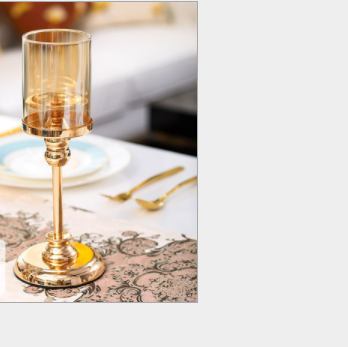 European-style Metal Candle Holders Creative Wax Holders Nordic Western Restaurant Table - view 3